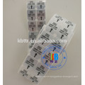 Étiquettes en vinyle code-barres imperméables permanentes et imperméables sur mesure en polyester polyester argent mat